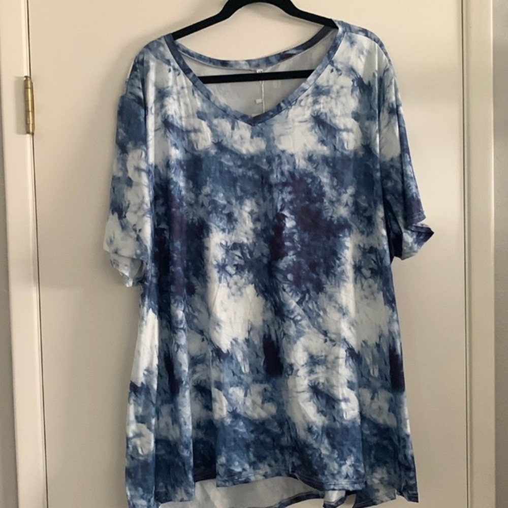 Tie dye blue shirt